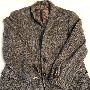 Harris Tweed blazer coat men’s sz 42R gray